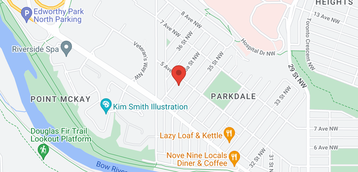 map of 534 35A Street NW
